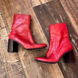Colin Stuart Red Heeled Boots